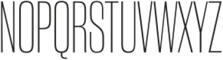 Andover Gothic Narrow Extralight otf (200) Font UPPERCASE