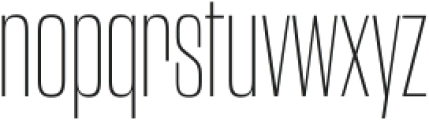 Andover Gothic Narrow Extralight otf (200) Font LOWERCASE