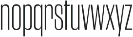 Andover Gothic Narrow Light otf (300) Font LOWERCASE