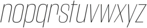 Andover Gothic Thin Italic otf (100) Font LOWERCASE