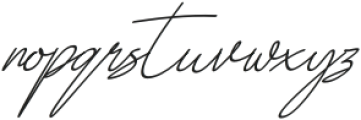 Andreagi Signature otf (400) Font LOWERCASE