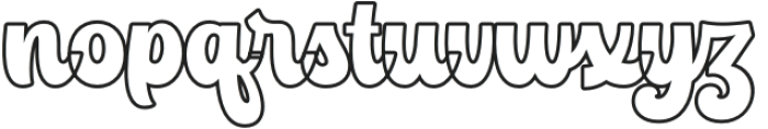 Andstay Outline Regular otf (400) Font LOWERCASE
