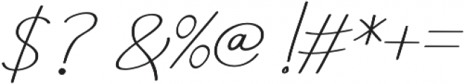 Aneisha Script italic Regular otf (400) Font OTHER CHARS