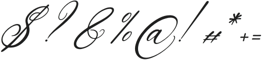 Aneritys Denhug Italic otf (400) Font OTHER CHARS