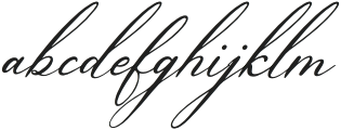 Aneritys Denhug Italic otf (400) Font LOWERCASE