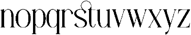 Angdiva otf (400) Font LOWERCASE