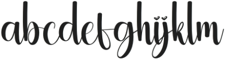 Angel Babyish Regular otf (400) Font LOWERCASE