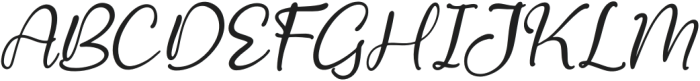 Angel Lovely Italic otf (400) Font UPPERCASE