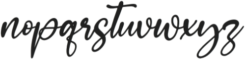 Angel Lovely Italic otf (400) Font LOWERCASE