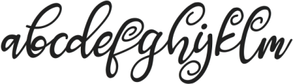 Angel Maleficent Italic otf (400) Font LOWERCASE