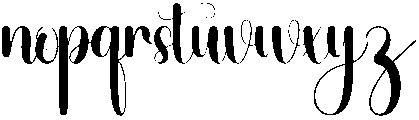Angel Regular otf (400) Font LOWERCASE