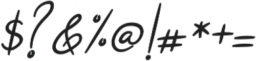 Angel Signature Italic otf (400) Font OTHER CHARS