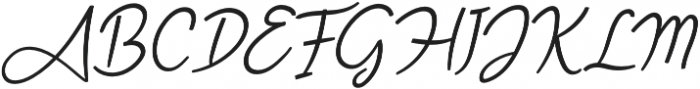 Angel Signature Italic otf (400) Font UPPERCASE