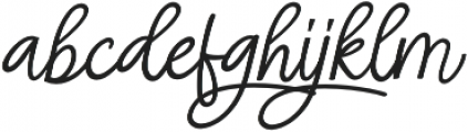 Angel Signature Italic otf (400) Font LOWERCASE