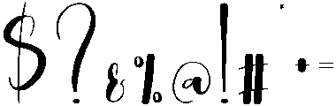 Angela Regular otf (400) Font OTHER CHARS