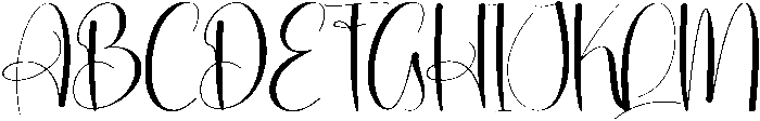Angela Regular otf (400) Font UPPERCASE