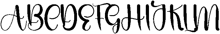 Angela Regular otf (400) Font UPPERCASE