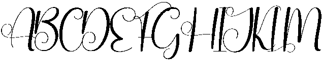 Angela Regular otf (400) Font UPPERCASE