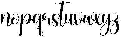 Angela Regular otf (400) Font LOWERCASE