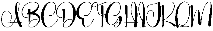 Angela Regular otf (400) Font UPPERCASE