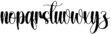 Angela Regular otf (400) Font LOWERCASE