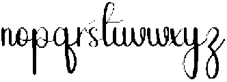Angela Regular otf (400) Font LOWERCASE
