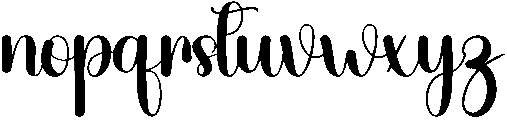 Angela Regular otf (400) Font LOWERCASE