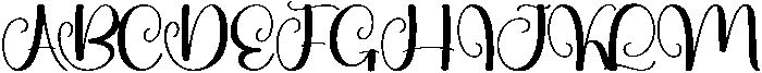 Angela Regular otf (400) Font UPPERCASE