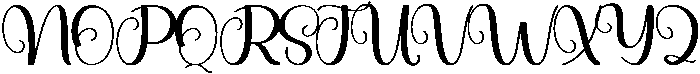 Angela Regular otf (400) Font UPPERCASE