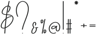 Angela Signature Regular otf (400) Font OTHER CHARS