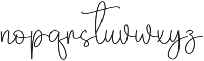 Angela Signature Regular otf (400) Font LOWERCASE
