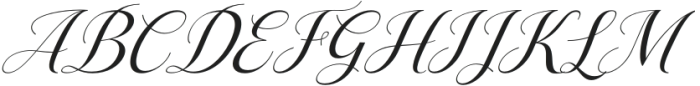 AngelaBrown-Italic otf (400) Font UPPERCASE