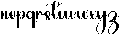 Angeles Regular otf (400) Font LOWERCASE