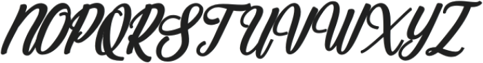 Angelia Bold Italic otf (700) Font UPPERCASE
