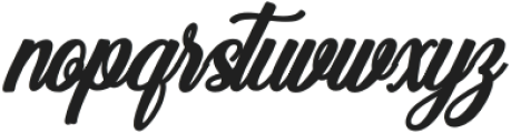 Angelia Bold Italic otf (700) Font LOWERCASE
