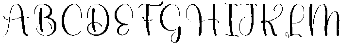 Angelia Regular otf (400) Font UPPERCASE