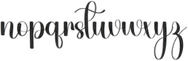 Angelia Signature Regular otf (400) Font LOWERCASE