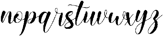 Angelia otf (400) Font LOWERCASE