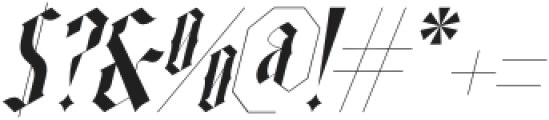 Angelic Glimstone Italic otf (400) Font OTHER CHARS