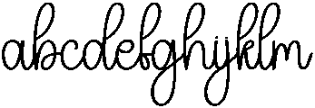 Angelic Regular otf (400) Font LOWERCASE