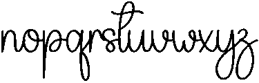 Angelic Regular otf (400) Font LOWERCASE