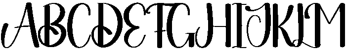 Angelic Regular otf (400) Font UPPERCASE