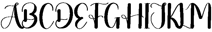 Angelic Regular otf (400) Font UPPERCASE