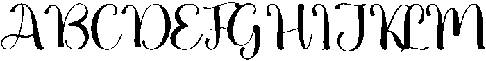 Angelic Regular otf (400) Font UPPERCASE