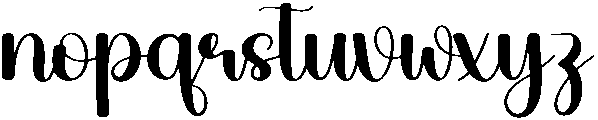Angelic Regular otf (400) Font LOWERCASE