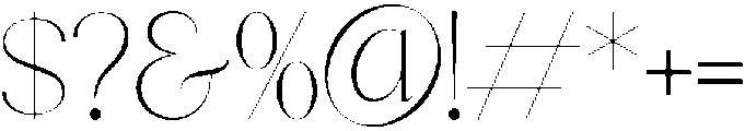 Angelic otf (400) Font OTHER CHARS