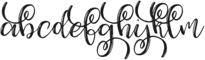 Angelica Curls 2 otf (400) Font LOWERCASE