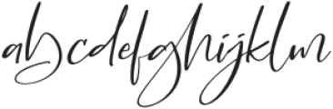 Angelica Italic otf (400) Font LOWERCASE