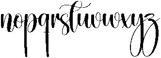 Angelica Regular otf (400) Font LOWERCASE