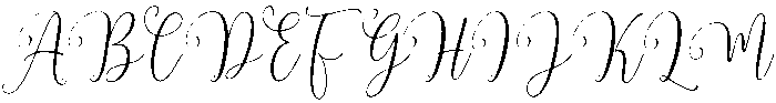 Angelica Regular otf (400) Font UPPERCASE